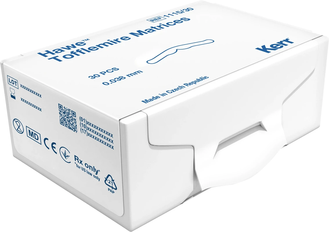 Matrizen nach Tofflemire Packung 30 Stück Stärke 0,038 mm, Nr. 1115/30