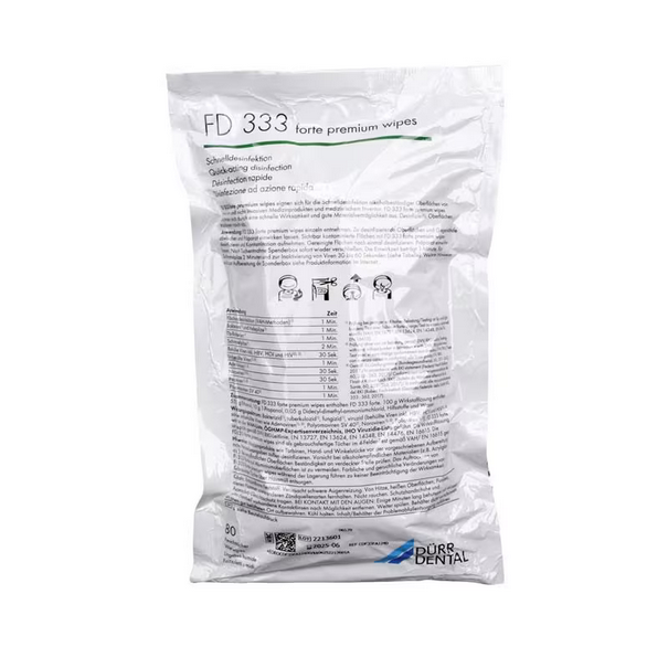 FD 333 forte premium wipes Flächen-Desinfektion - Nachfüllpackung 12 x 80 Stück