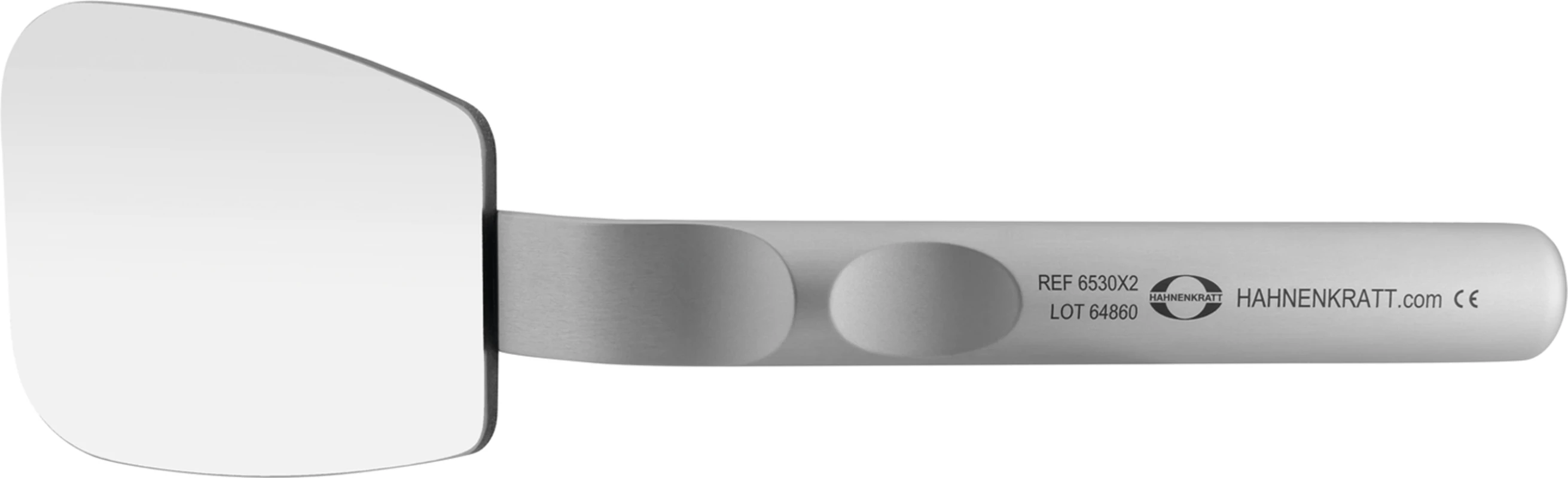 Fotospiegel FS Rhodium Stück einseitig, 74 x 106 mm, Griff abgewinkelt