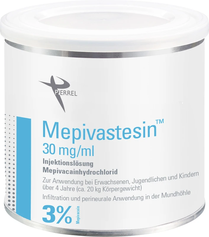 Mepivastesin™ Dose 50 Stück, Kappe blau