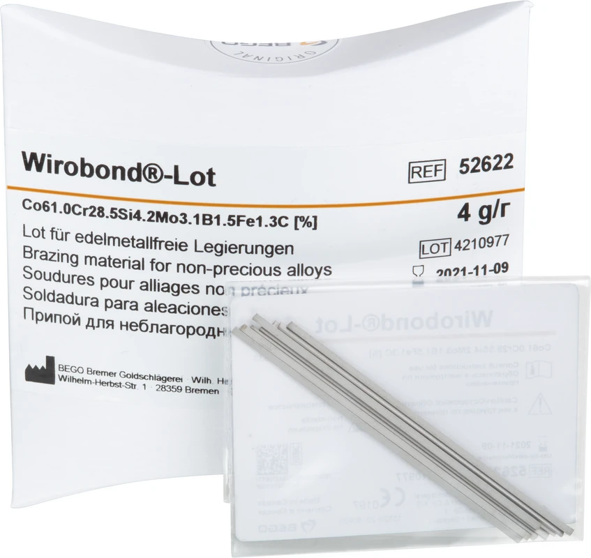 Wirobond® Lot Packung 4 Lötstäbe dreieckig, ohne Flussmittel
