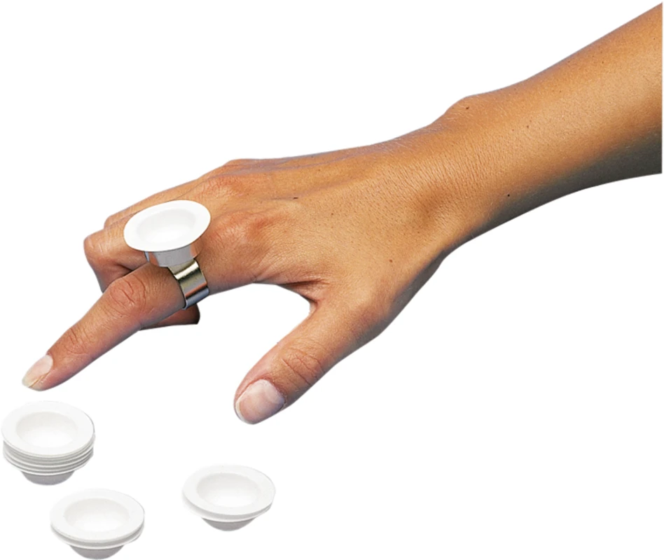 DAPP-A-WAY Packung 1.000 Kunststoffschälchen, Fingerring DAPP-A-WAY Hager & Werken