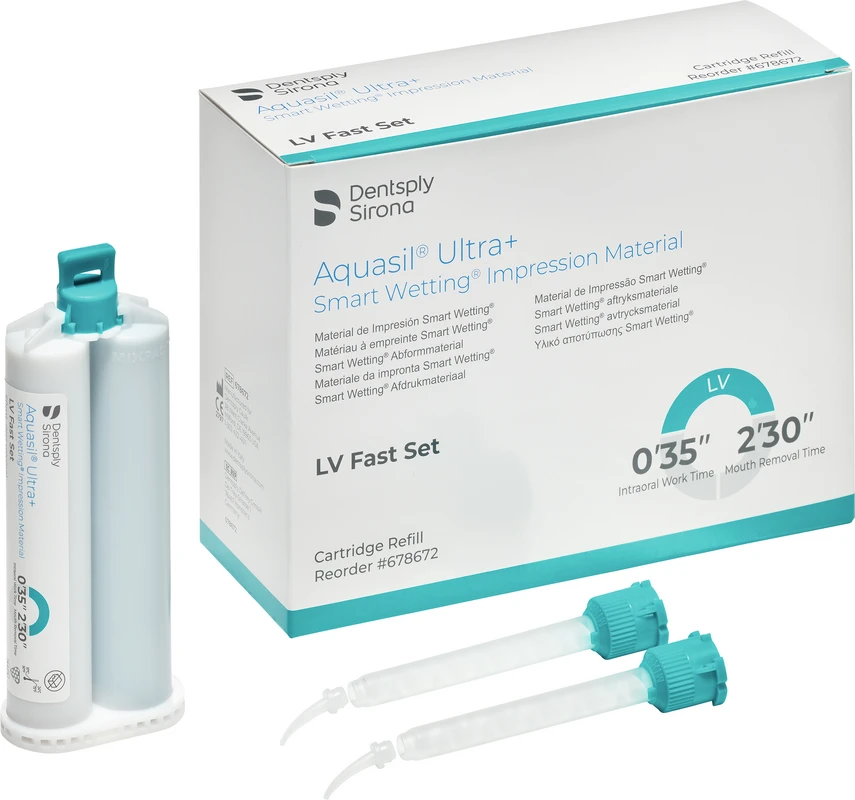 Aquasil® Ultra+ Nachfüllpackung 4 x 50 ml Doppelkartusche LV Fast Set, Zubehör