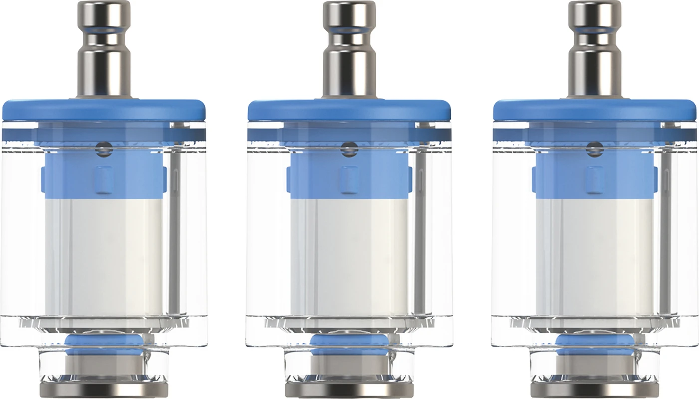 Wasserfilter Set Packung 3 Wasserfilter blau
