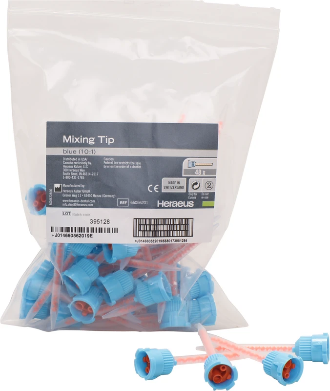 PreVision Temp Mischkanülen Packung 48 Stück blue, 10:1