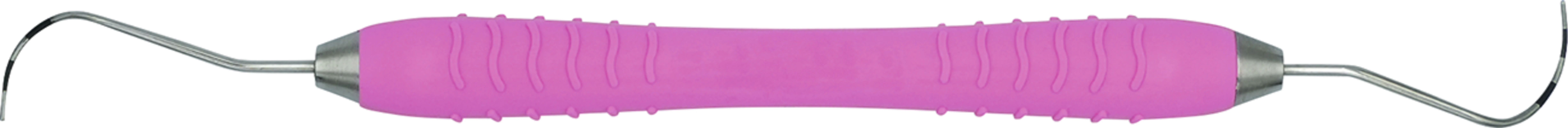 Furkationssonde NABERS Colori Silikon Stück mit Markierung 3-6-9-12, Silikongriff, pink