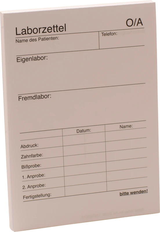 Labor-Zettel Spitta Verlag
