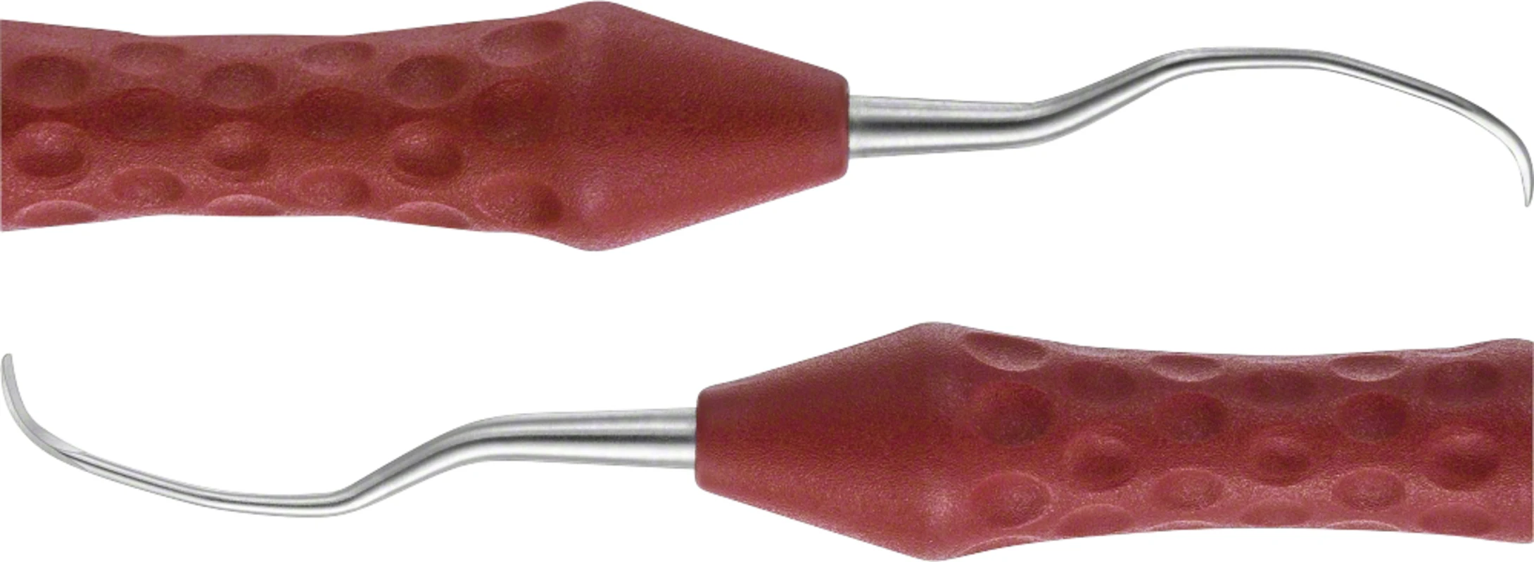 Gracey-Küretten AC Stück Figur 11/12, 175 mm, Prämolaren, Molaren, PEEK Griff, rot