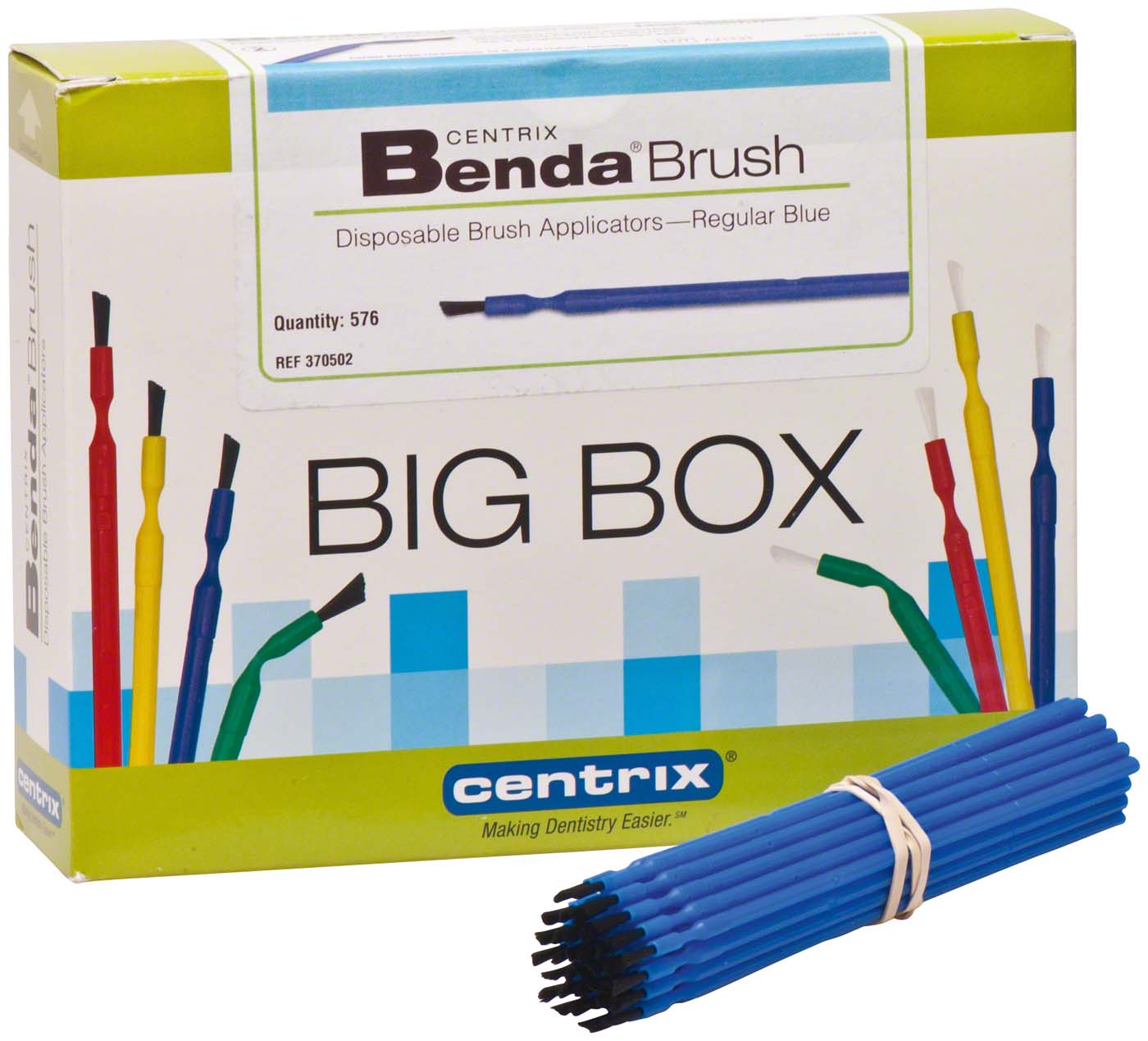Benda® Brush Regular Packung 576 Stück blue Benda® Brush Regular Centrix