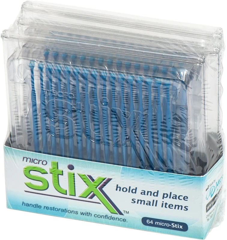 Micro-Stix™ Applikatoren Packung 64 Stück blau