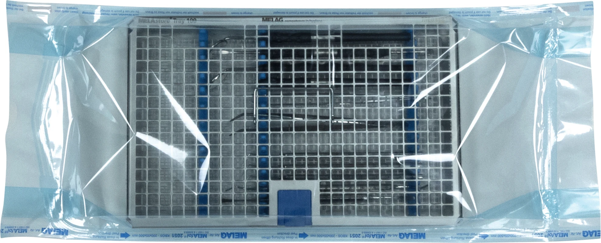 MELAfol+ Karton 100 Seitenfaltenbeutel Sterilisationsverpackung 20 cm x 50 cm