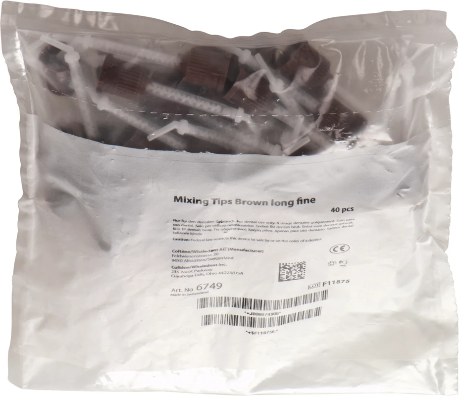 TempoSIL® 2 Mischkanülen Packung 40 Stück braun, lang, fein