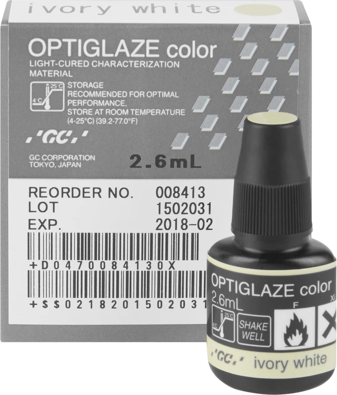 GC OPTIGLAZE® color Flasche 2,6 ml elfenbein