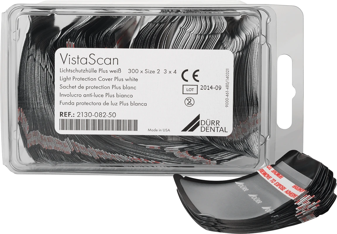 VistaScan Lichtschutzhüllen Plus Packung 300 Stück weiß, Size 2 (3 x 4 cm)