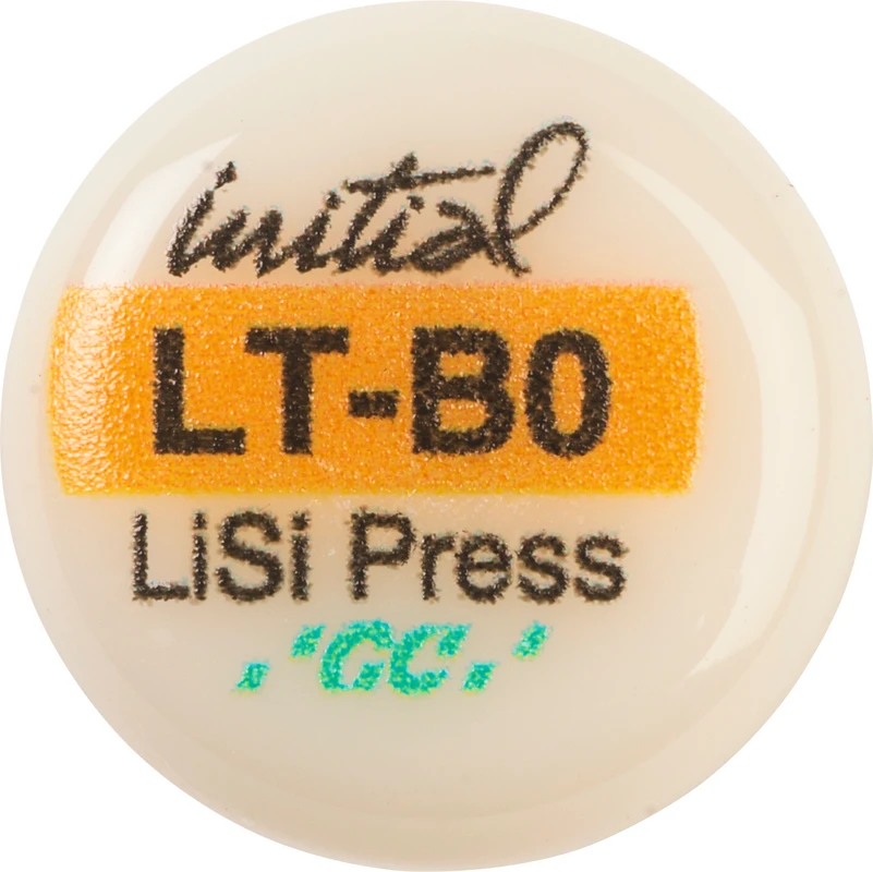 GC Initial™ LiSi Press Packung 5 x 3 g Rohling B0 LT
