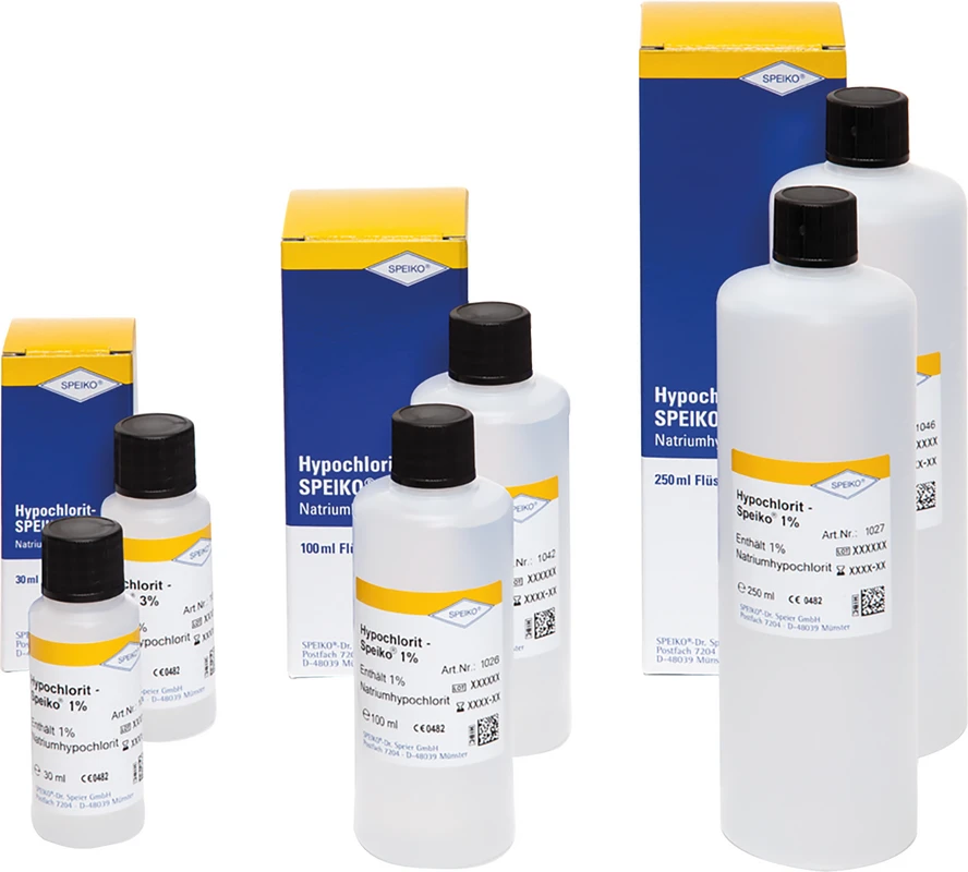 Hypochlorit-SPEIKO® 1% Packung 100 ml Lösung mit Easy-Quick Entnahmesystem Hypochlorit-SPEIKO® 1% Packung 100 ml Lösung mit Easy-Quick Entnahmesystem
