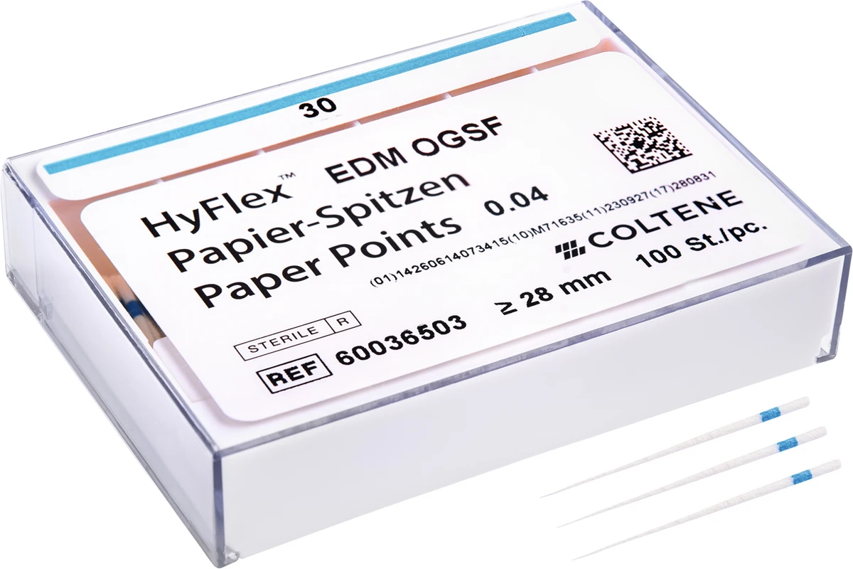 HyFlex™ EDM Papierspitzen Packung 100 Stck EDM 04, ISO 030