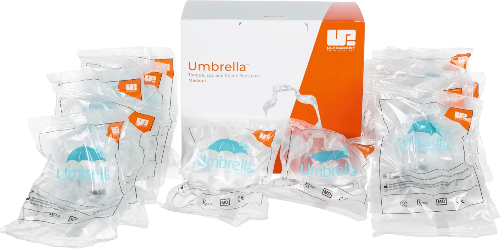 Umbrella™ Zungen-, Lippen- und Wangenhalter Packung 20 Stück medium