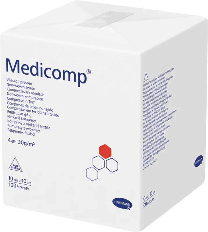 Medicomp® unsteril Packung  100 Stück 10 x 10 cm, unsteril