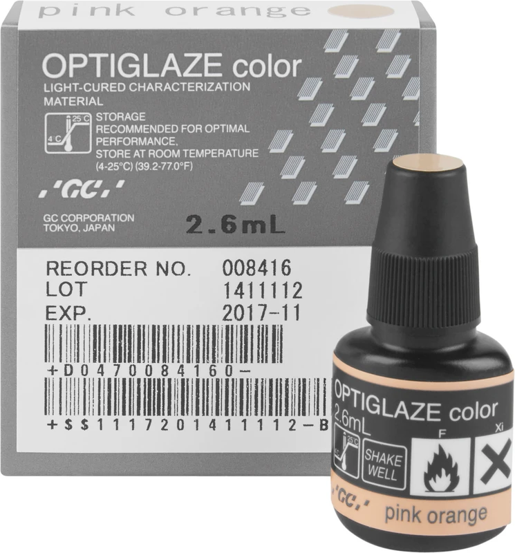 GC OPTIGLAZE® color Flasche 2,6 ml pink orange