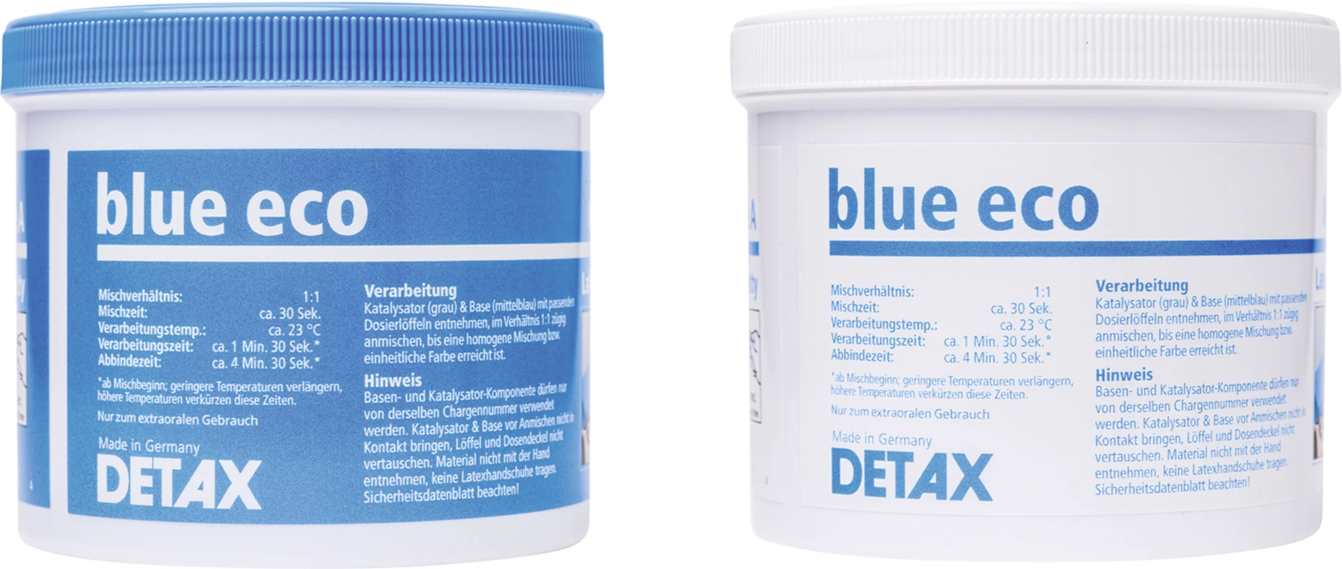blue eco Standardpackung 800 g Base, 800 g Katalysator, 2 Dosierlöffel