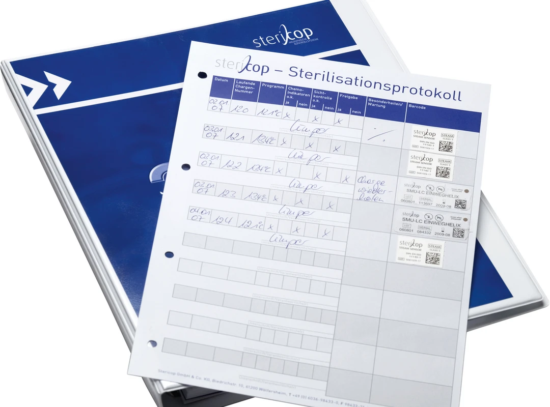 Sterilisations-Tagebuch Stück