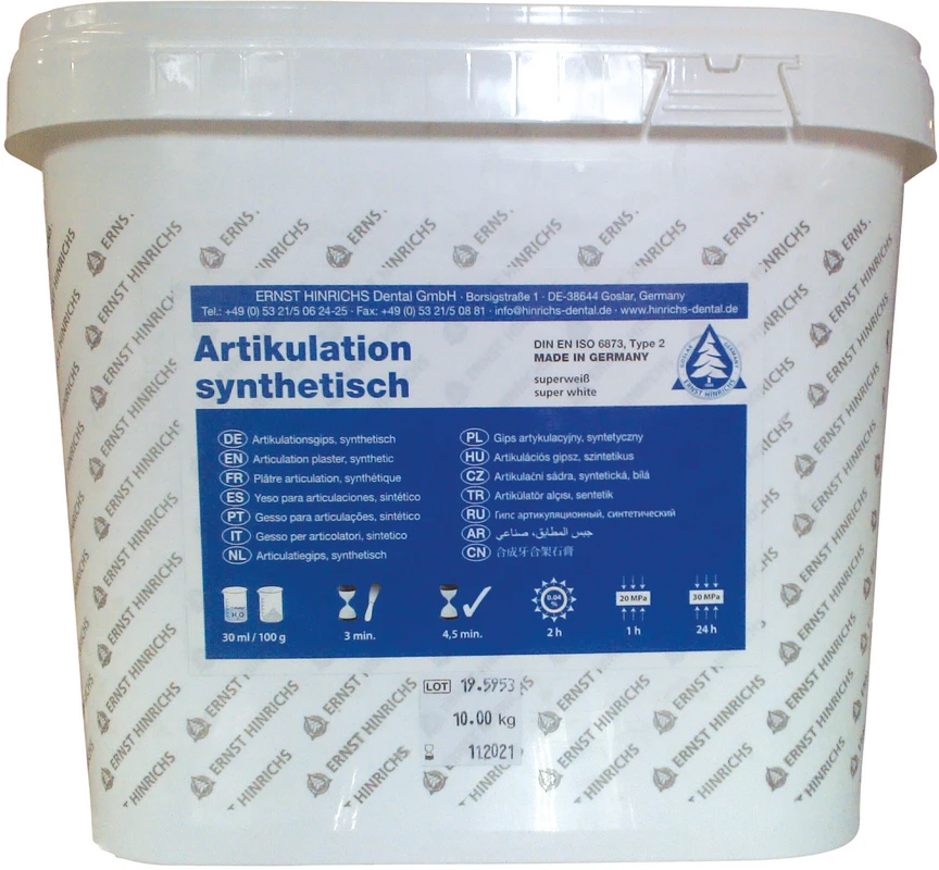 Artikulationsgips - synthetisch Eimer 10 kg