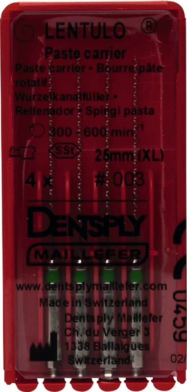 Wurzelkanalfüller "LENTULO®" Packung 4 Stück 25 mm, Gr. 3