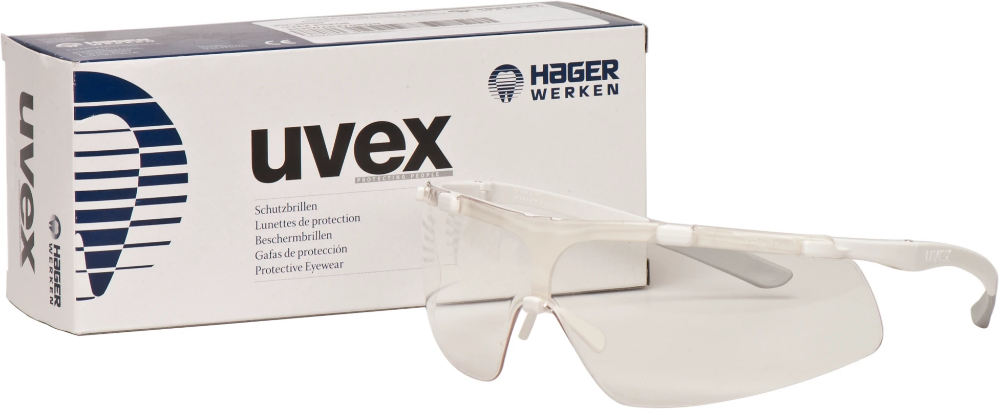Hager iSpec® Slim Fit Stück Brille weiß