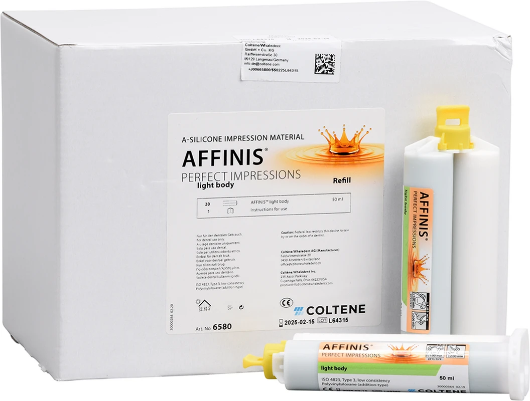 AFFINIS® System 50 Nachfüllpackung 20 x 50 ml Doppelkartusche light body