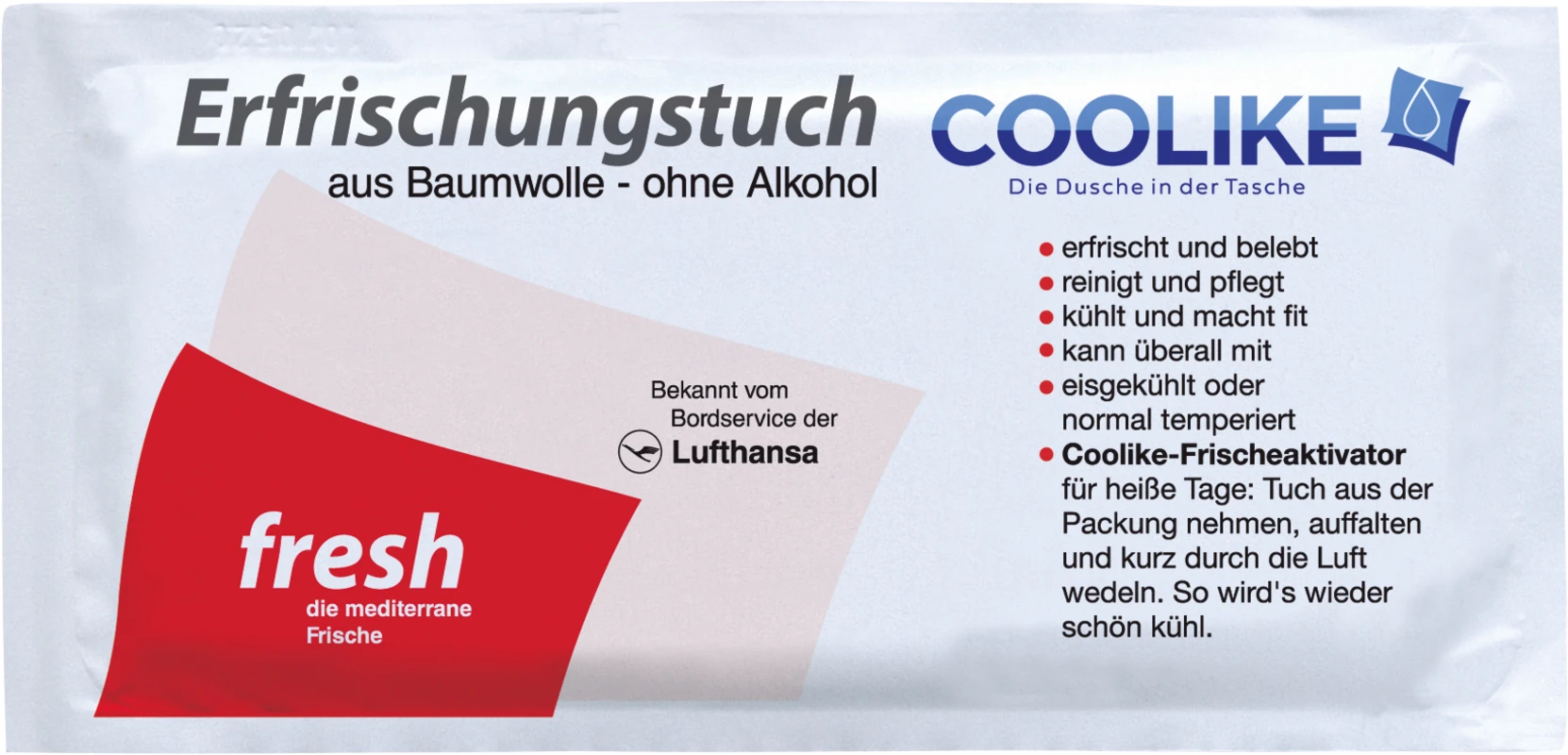 Erfrischungstücher Karton 50 Stück Fresh