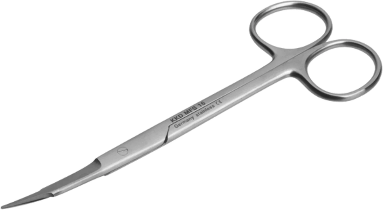 KKD® Standard Schere nach Goldman Fox Stück S-16c gebogen