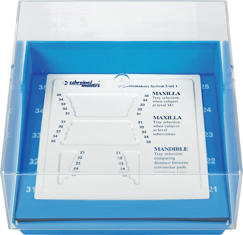 Aufbewahrungsbehälter für Border-Lock® Löffel Stück für 10 Abdrucklöffel Ärztliche Bescheinigung Spitta Verlag