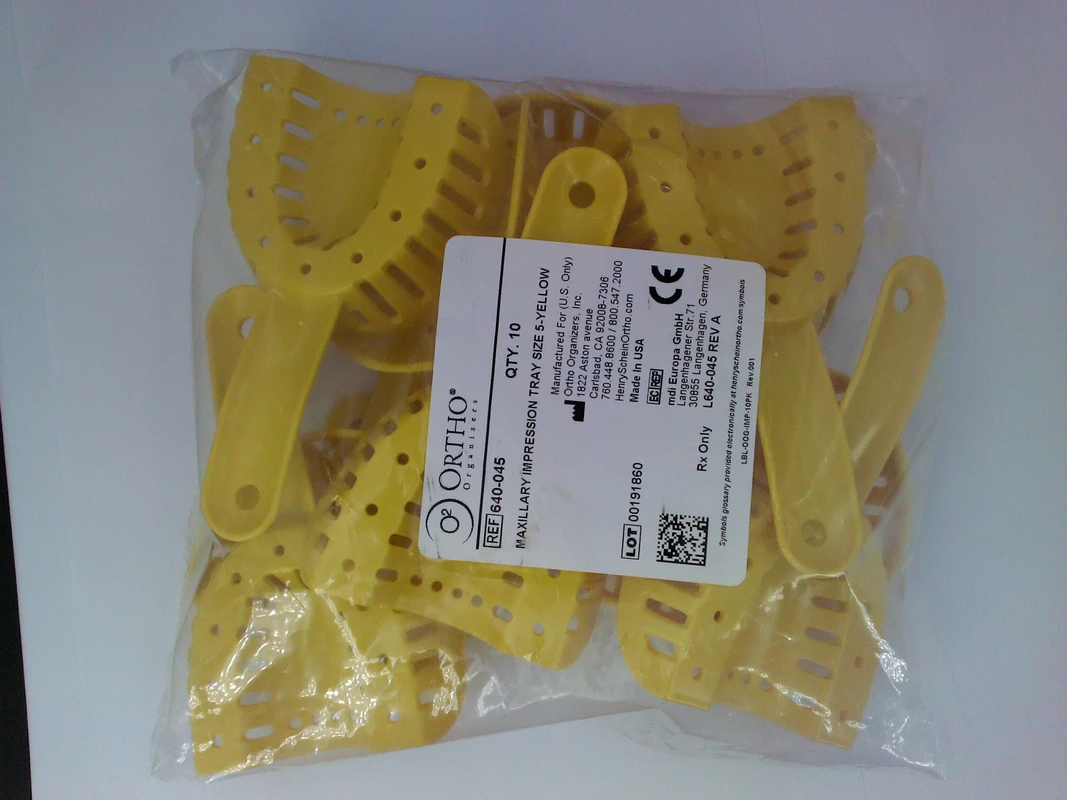 ABFORMLÖFFEL Packung 10 Stück OK, Gr. 5, gelb