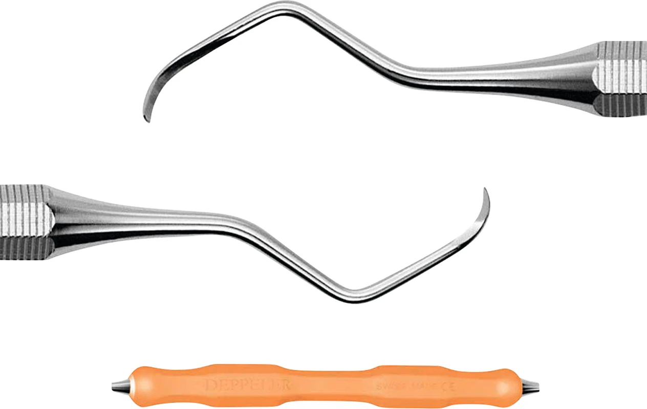 DEPPELER Universalküretten Stück mit CN-Griff orange