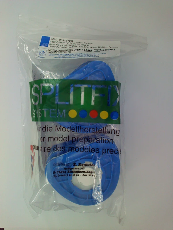 TD SPLITFIX Sockelplatten Packung 10 Stück blau, mittel