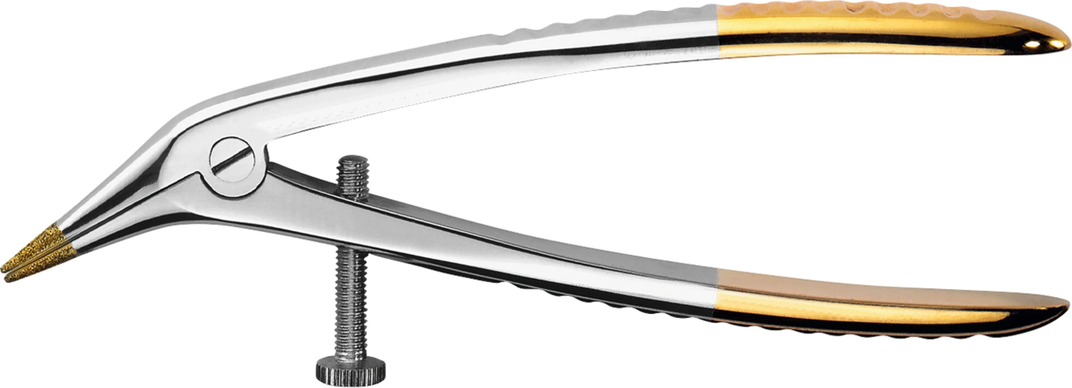 Teleskopkronenzange nach Böhm Stück 1334D diamantierte Spitzen. 12,5 cm