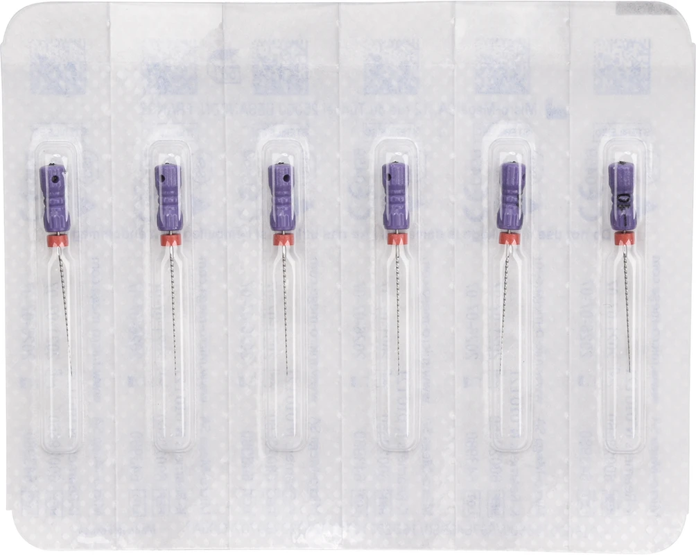 B6 K-Reamers Packung 6 Stück 21 mm, ISO 010