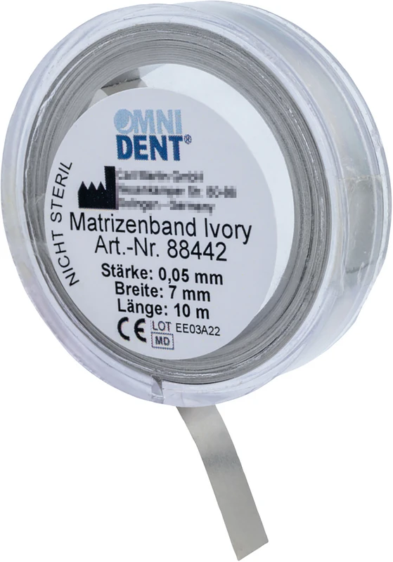 Omni Matrizenband Rolle 10 m, Breite 7 mm, Stärke 0,05 mm