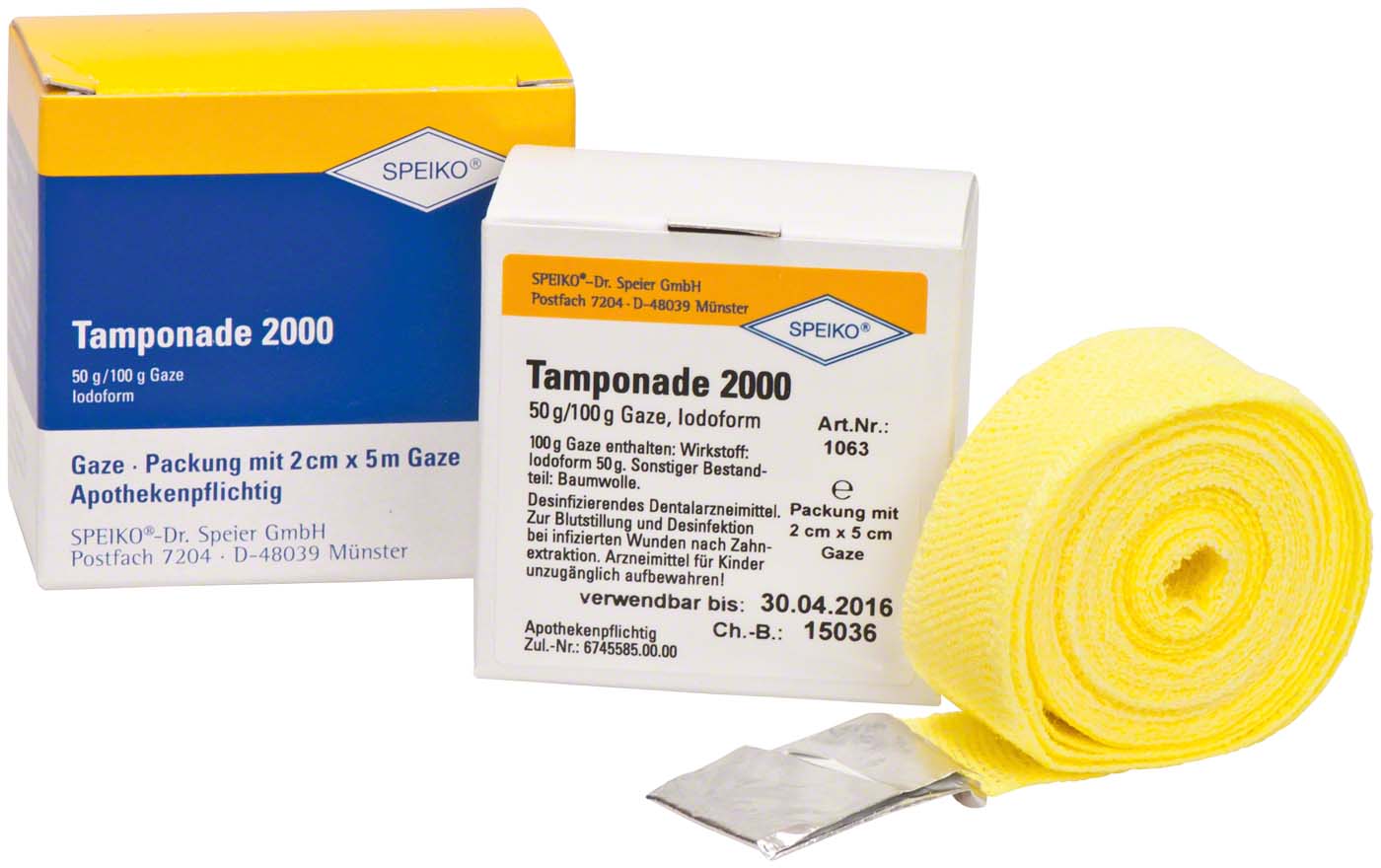 Tamponade 2000 Iodoformgetränkt SPEIKO