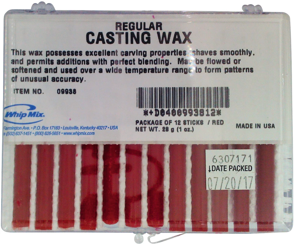 Casting Wax Packung 12 Sticks blau