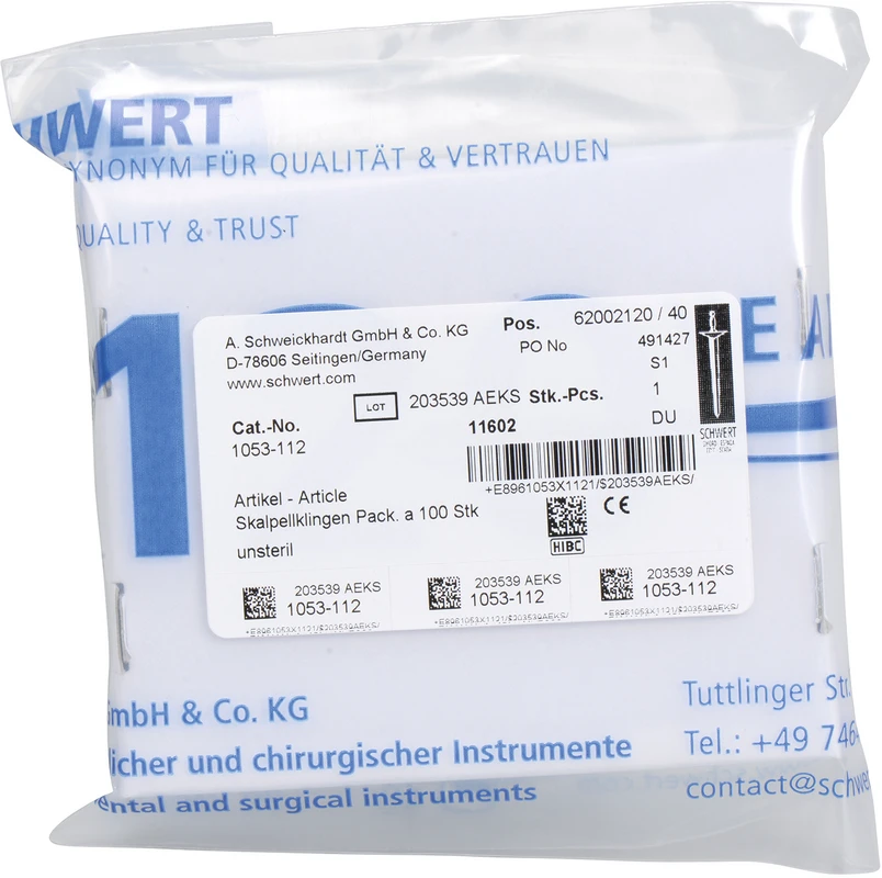 Skalpellklingen A. Schweickhardt