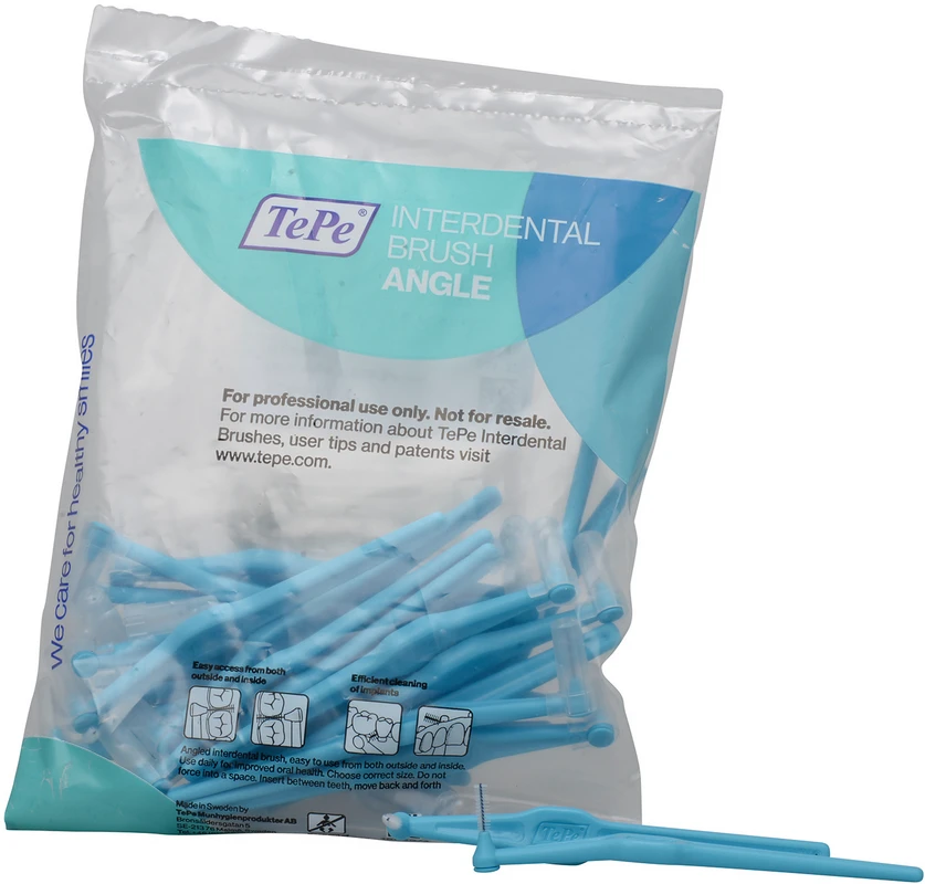 TePe® Interdentalbürsten Angle™ Packung 25 Stück blau, Ø 0,6 mm