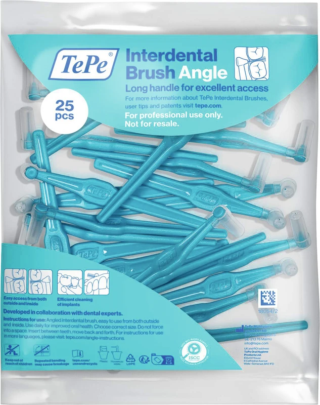 TePe® Interdentalbürsten Angle™ Packung 25 Stück blau, Ø 0,6 mm
