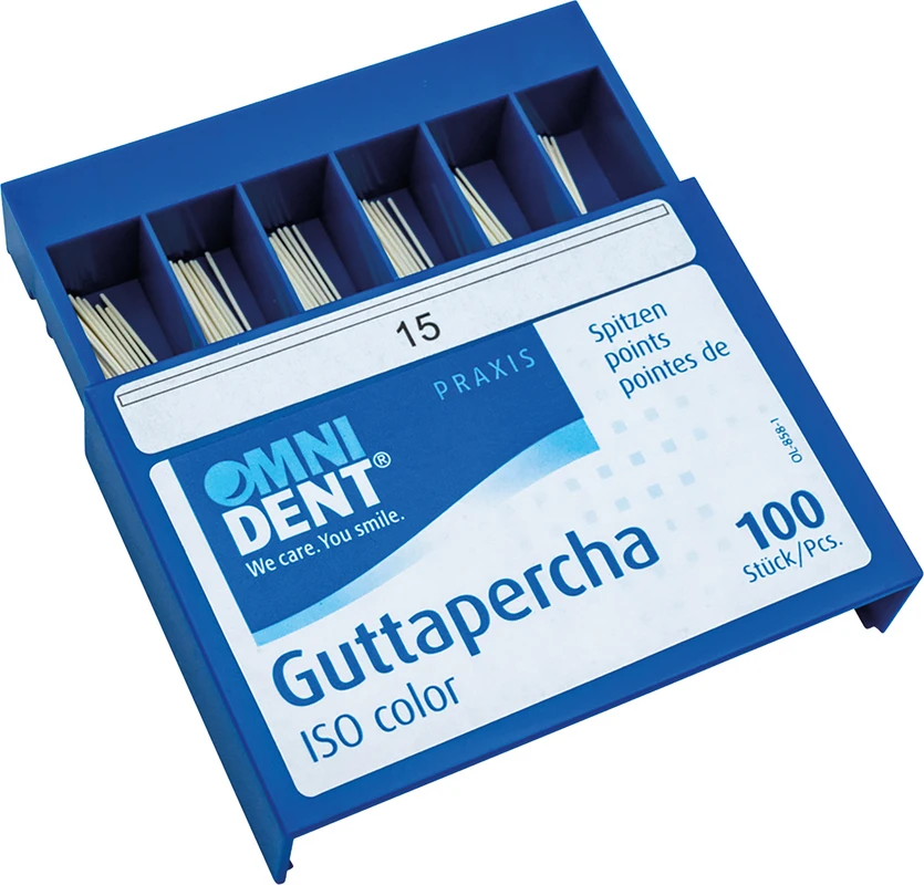 Guttaperchaspitzen Packung 100 Stück ISO 015