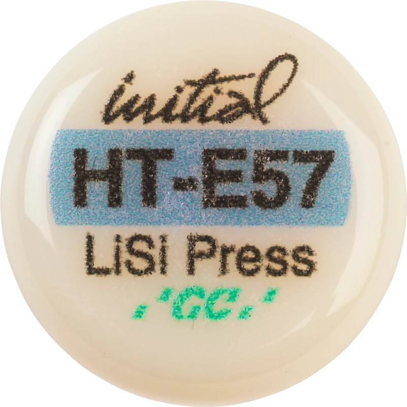 GC Initial™ LiSi Press Packung 5 x 3 g Rohling E57 HT