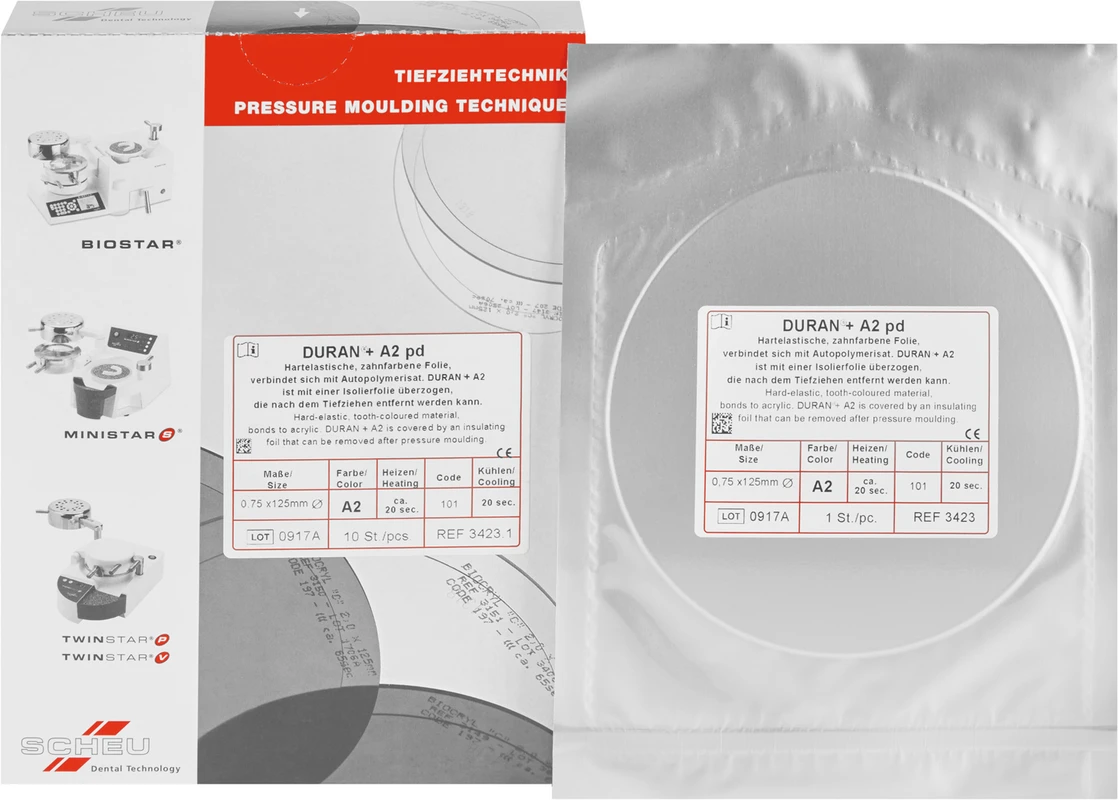 DURAN®+ A2 Packung 10 Stück Ø 125 mm, Stärke 0,75 mm