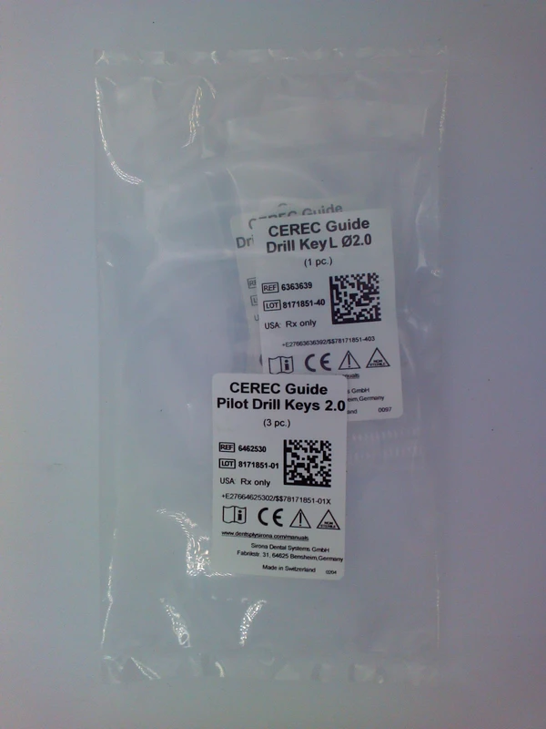 CEREC® Guide Pilot Drill Key Packung 3 Stück 2.0
