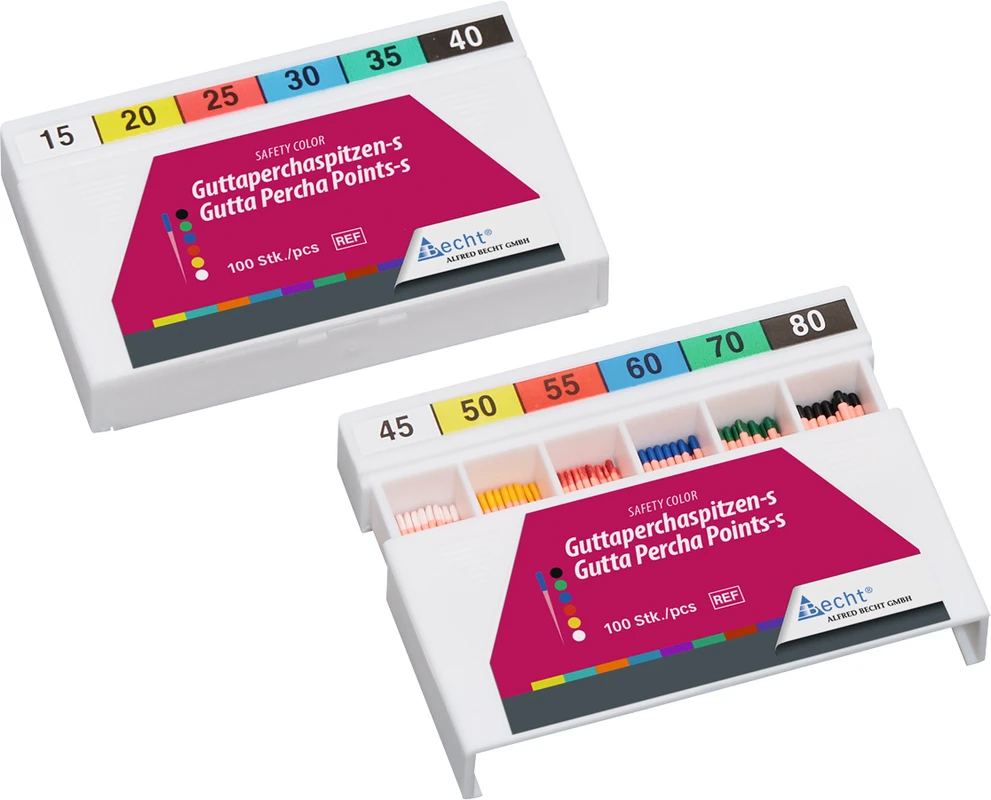 Guttaperchaspitzen Safety Color Packung 100 Stück ISO 015