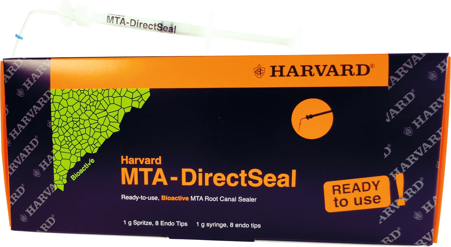 Harvard MTA-DirectSeal Packung 1 g Spritze inklusive 8 Endo Tips